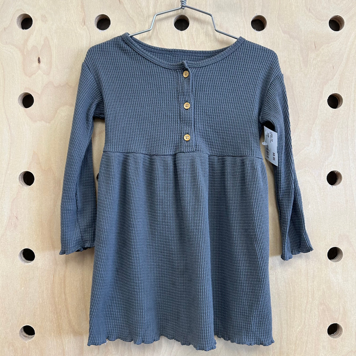Grey Waffle Dress