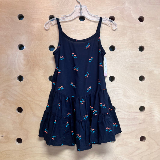 Black/Red Cherries Tank Dress