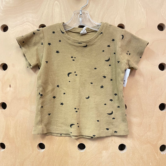 Green Stars & Moons Organic Thermal Shirt