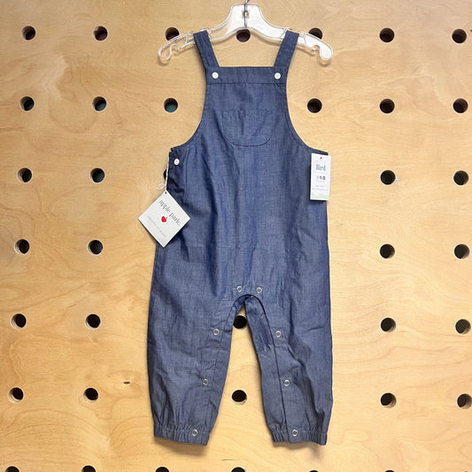 Organic Blue Chambray Overalls NEW!