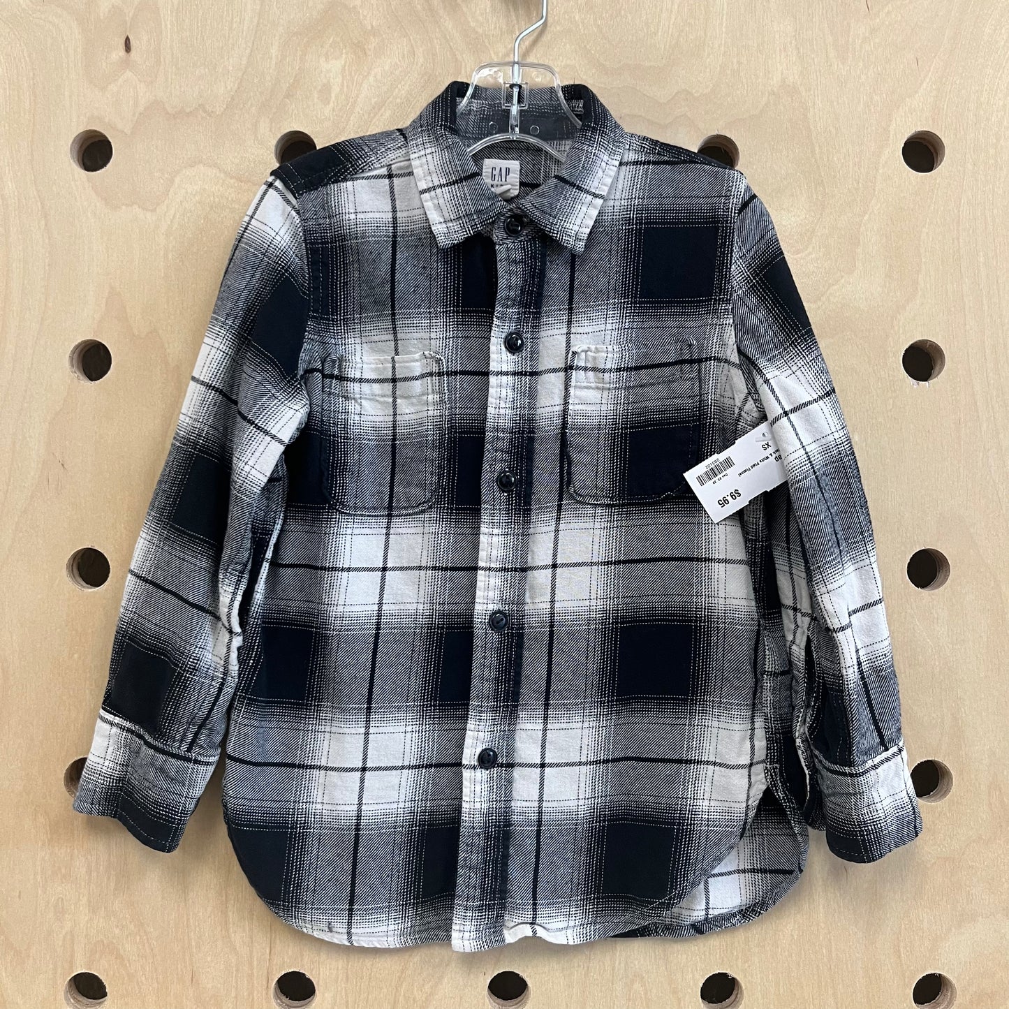 Black & White Plaid Flannel