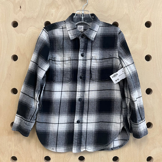 Black & White Plaid Flannel