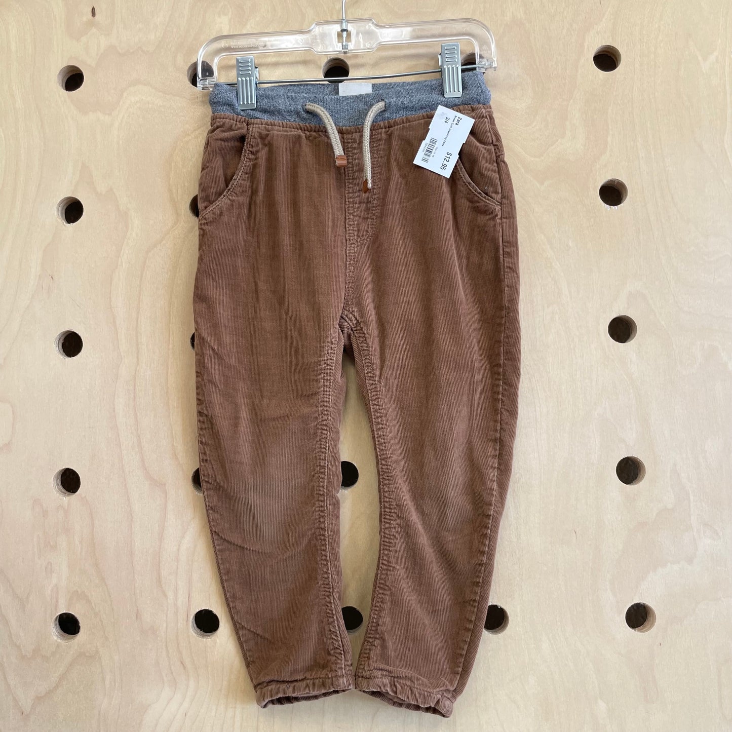 Brown Cord Drawstring Pants