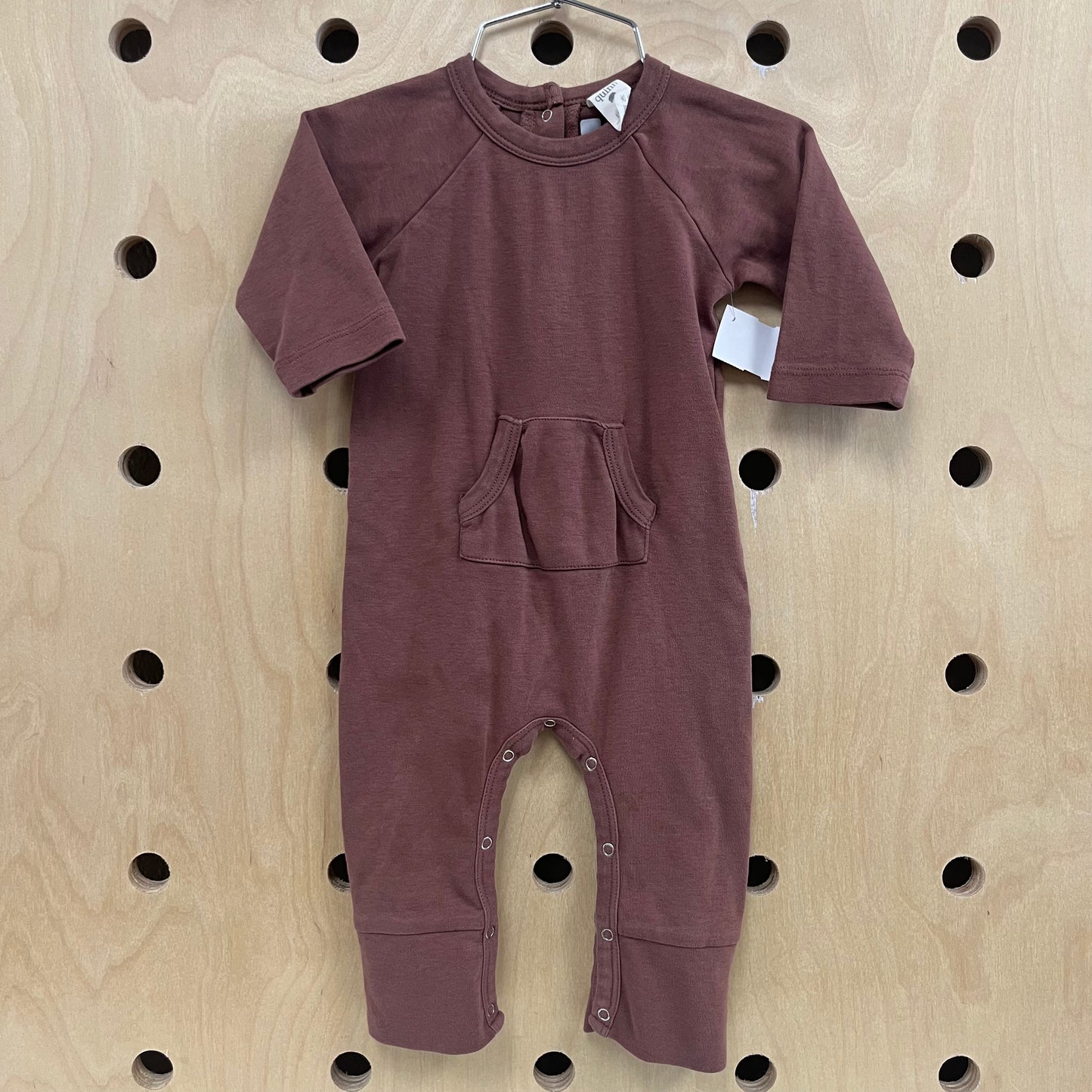 Brown Kangaroo Pocket Romper