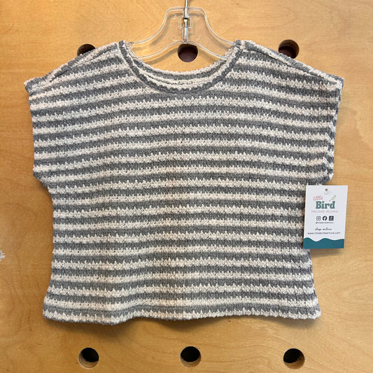Grey/White Knit Tee