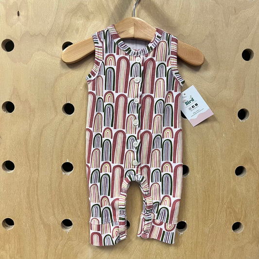 Organic Rainbows Romper