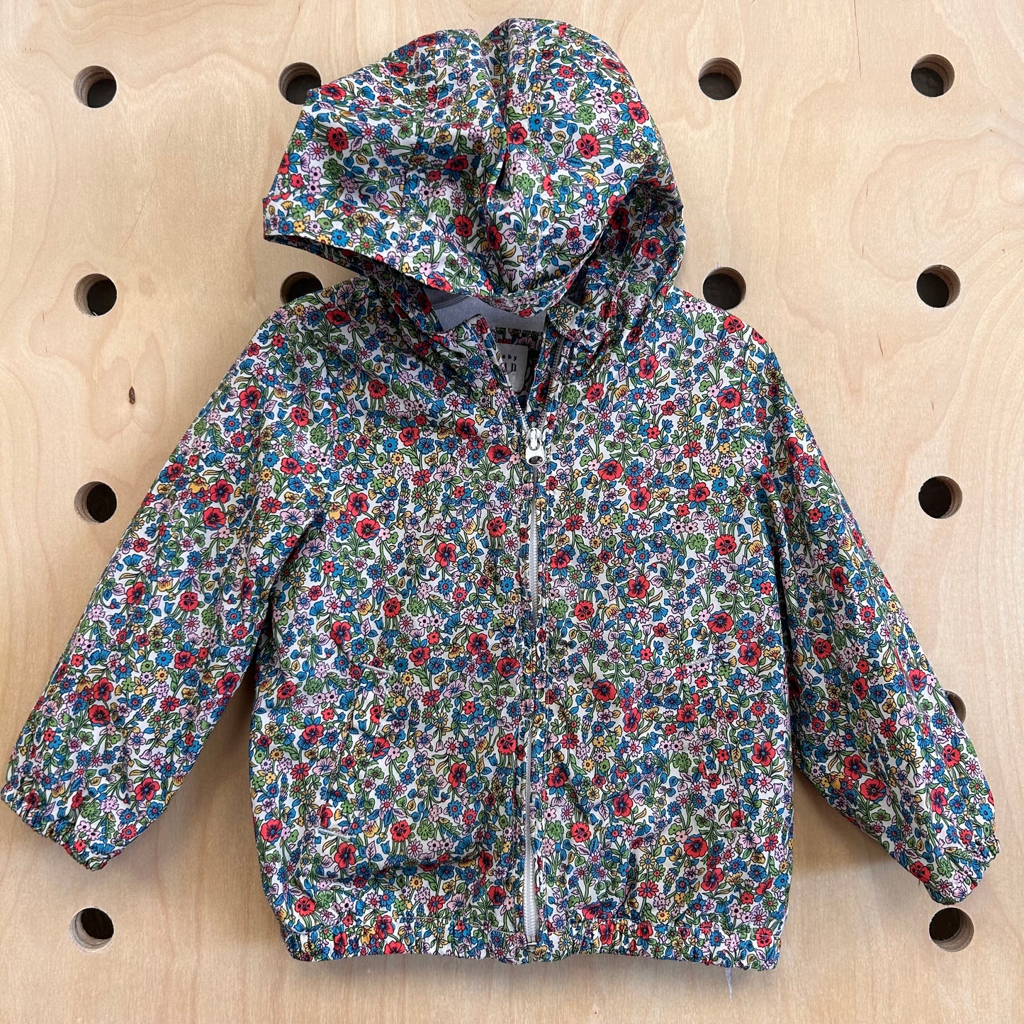 Floral Zip Hoodie