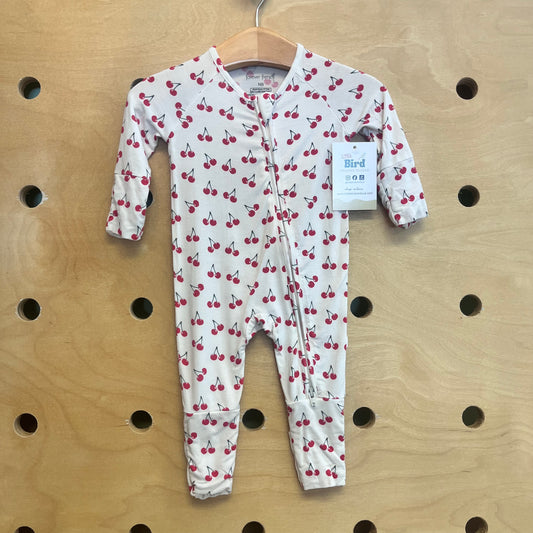 White Cherries Bamboo Zippy