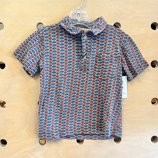 Blue/Rust SS Polo