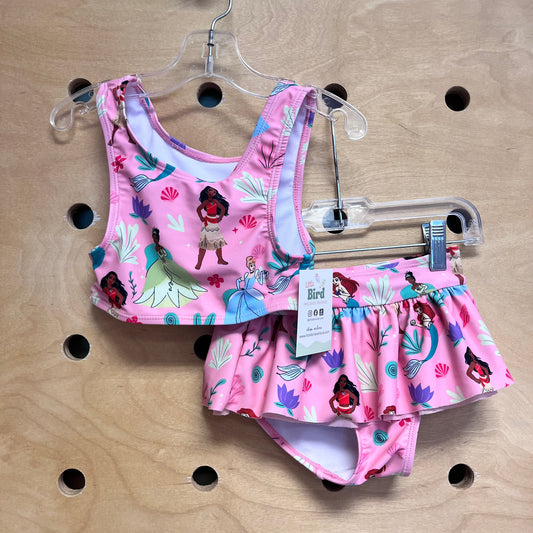 2pc Pink Princesses Swimsuit