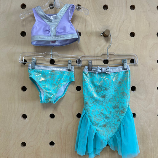 3pc Ariel Swimsuit