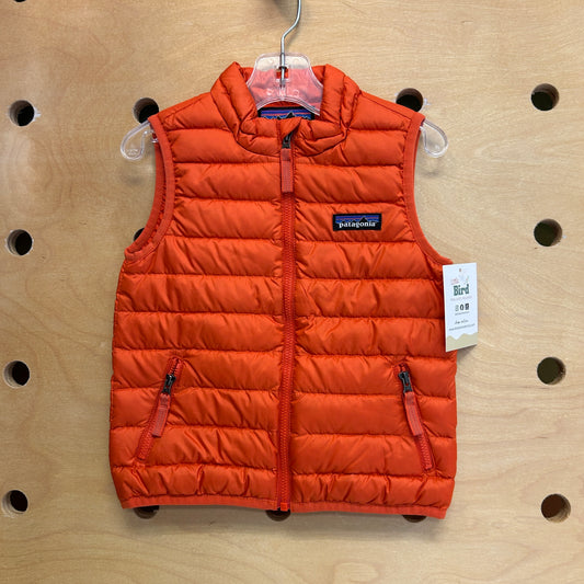 Baby Down Sweater Vest Orange