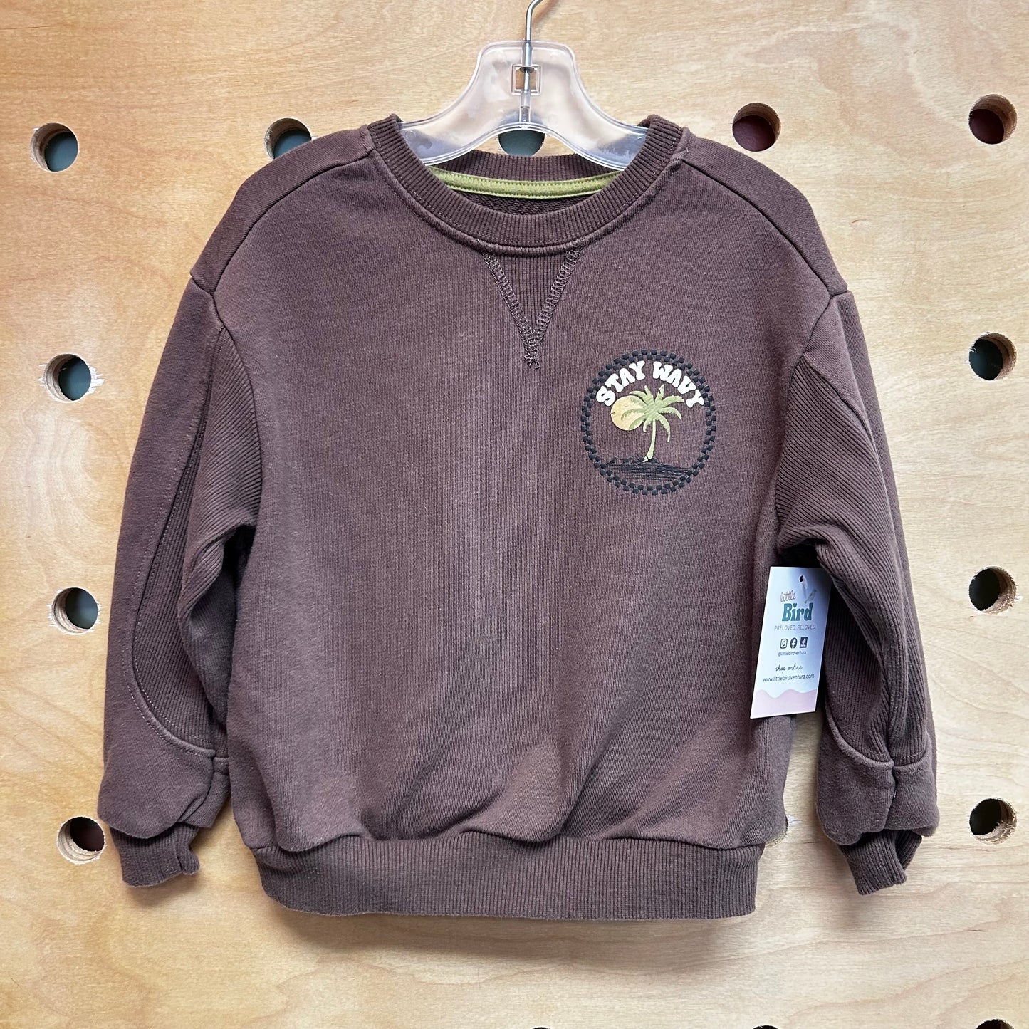 Brown Stay Wavy Pullover