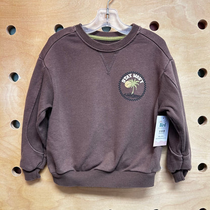 Brown Stay Wavy Pullover