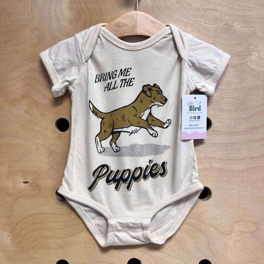 Cream 'Bring Me The Puppies' Bodysuit