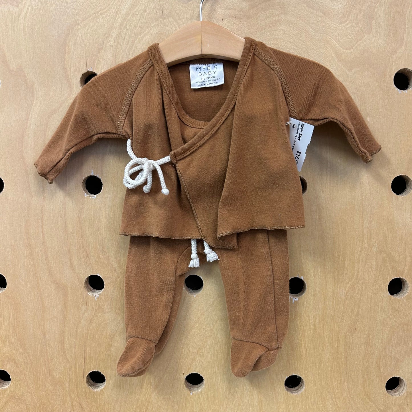Brown Drawstring + Tie Wrap Outfit