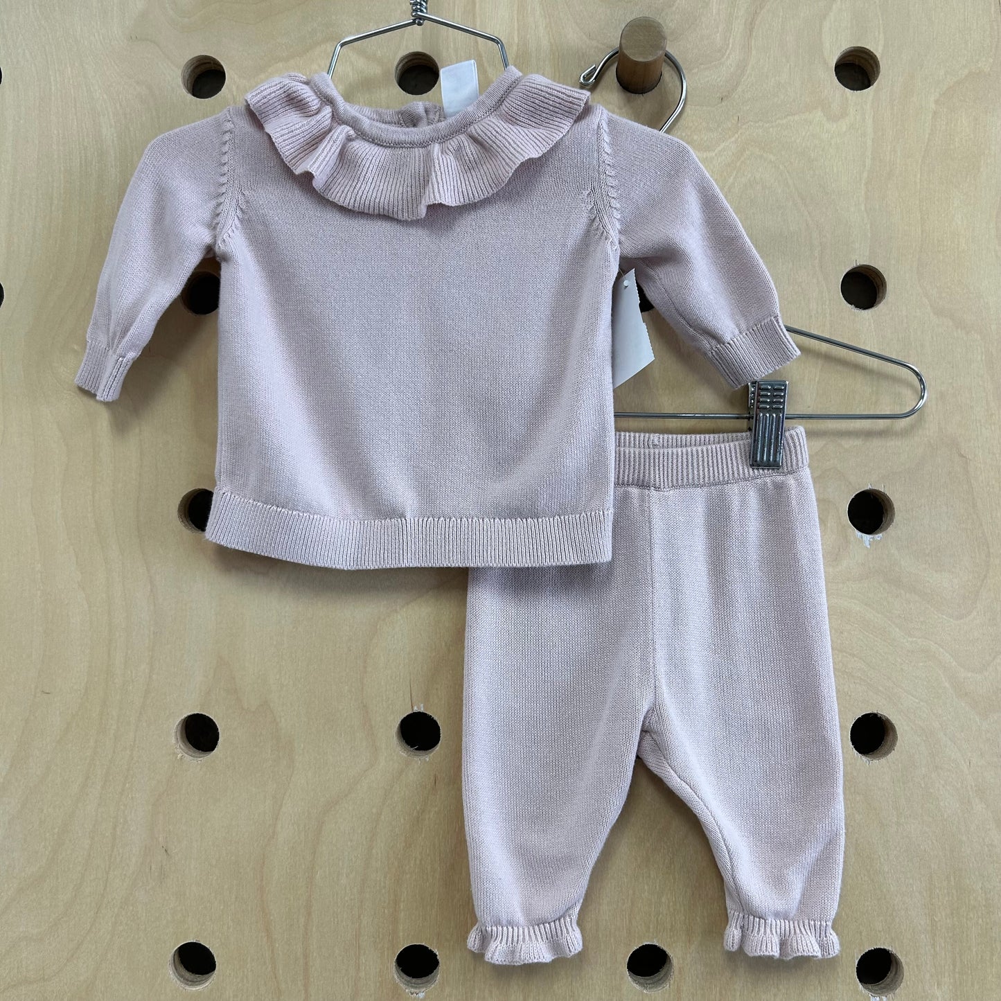 Soft Pink Knit Outfit