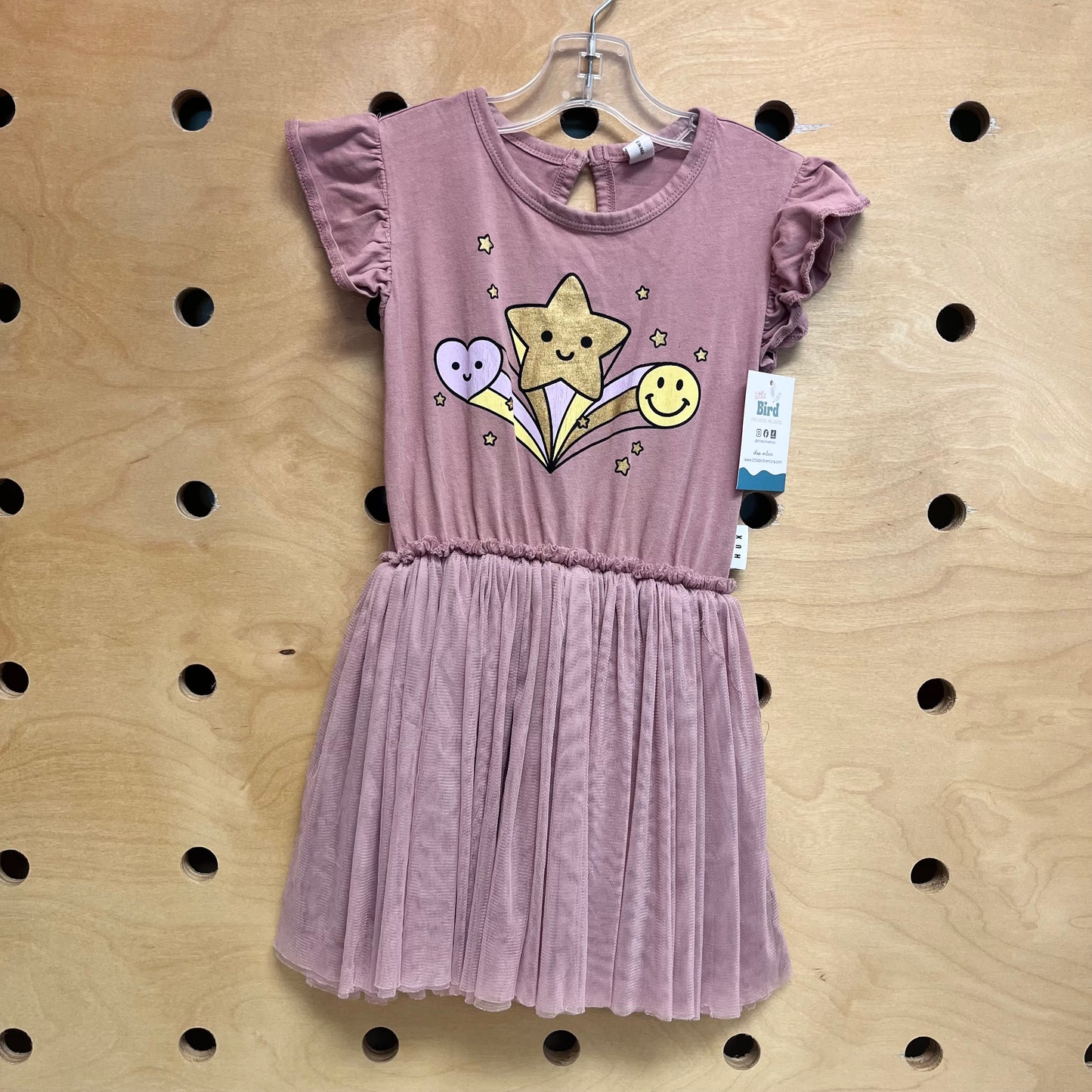 Dusty Pink Happy Shapes Tulle Dress