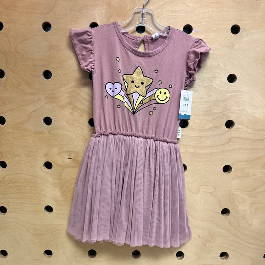 Dusty Pink Happy Shapes Tulle Dress