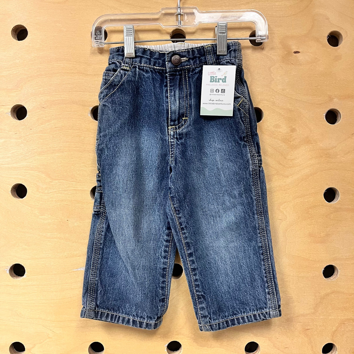Blue Elastic Band Jeans