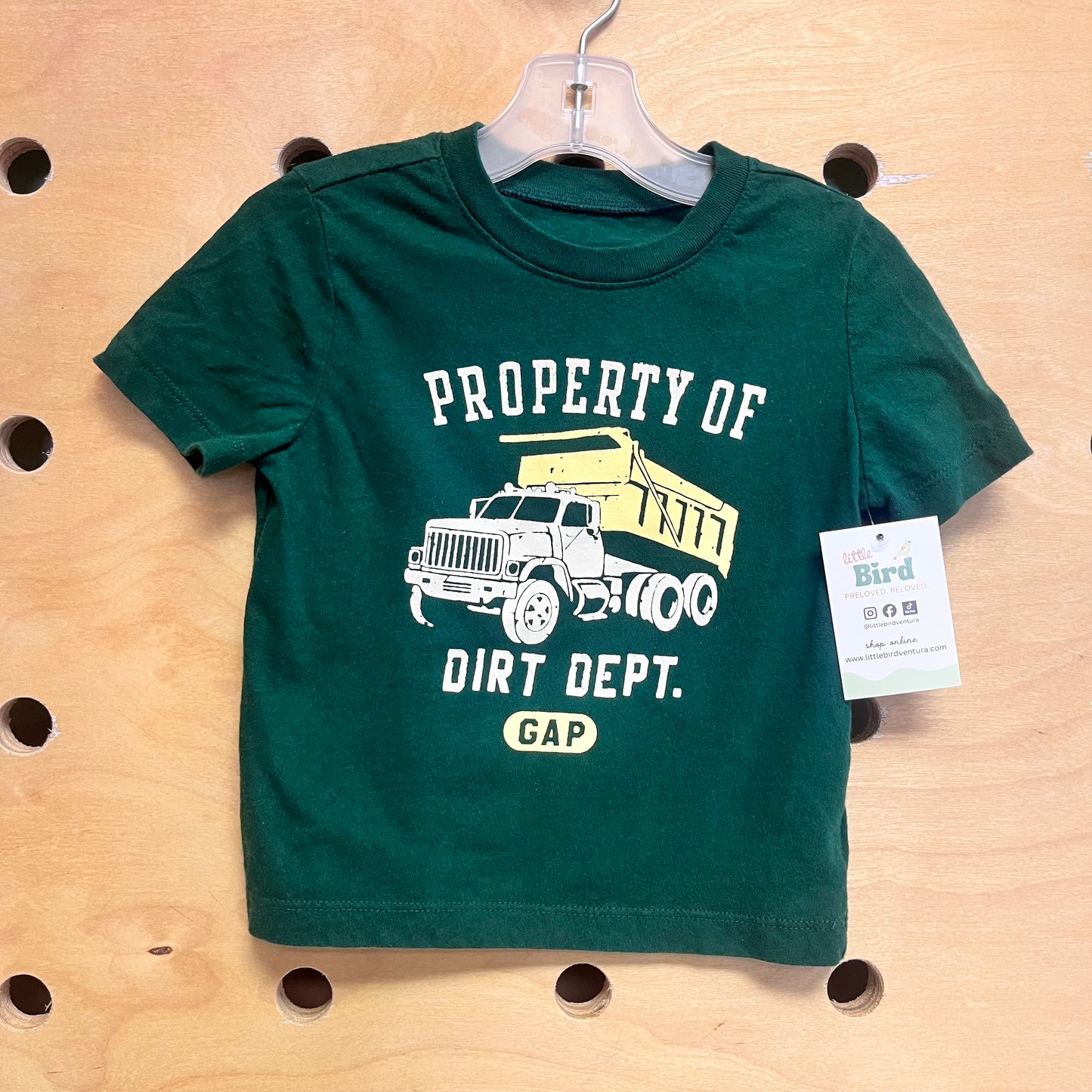 Green 'Property Of Dirt' Tee