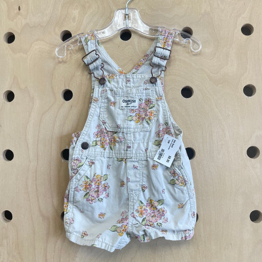 Cream Floral Shortalls