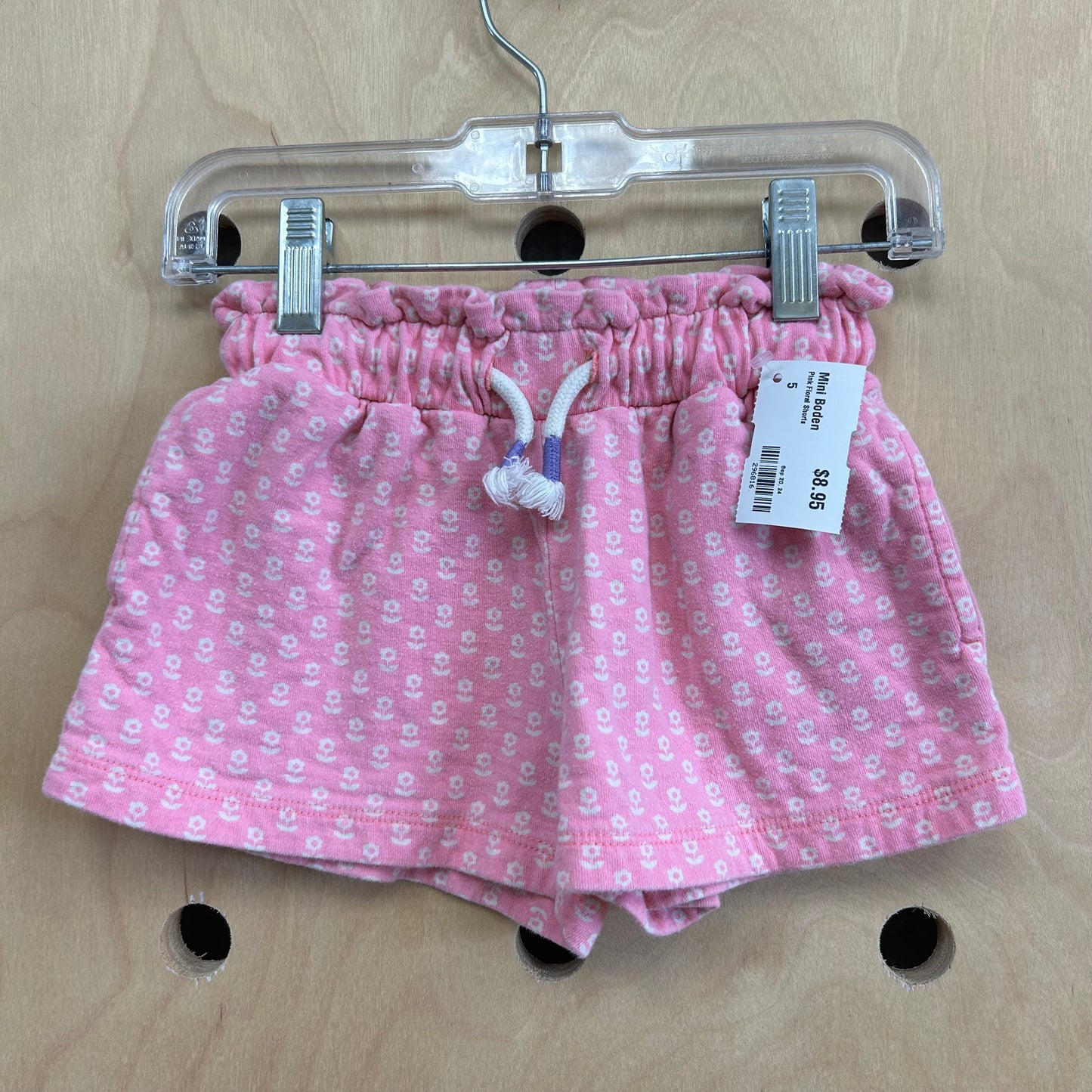 Pink Floral Shorts