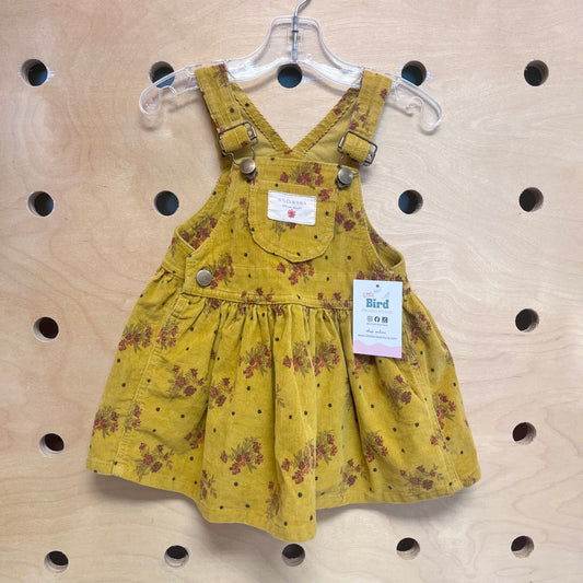 Mustard Floral Beatrice Romper