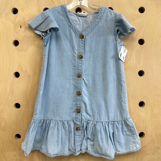 Denim Button Dress