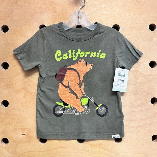 Green Organic California Bear Tee