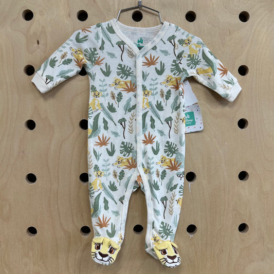 Cream Lion King Footies NEW!