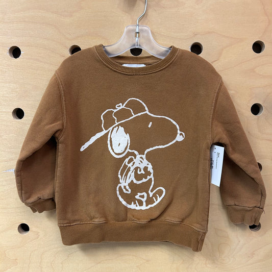 Brown Snoopy Sweatshirt