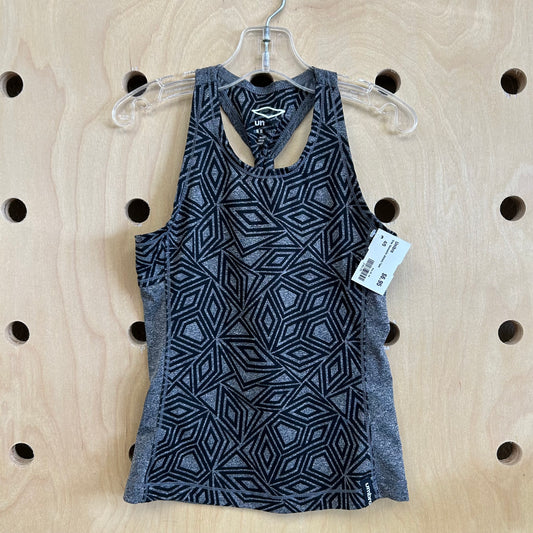 Grey Geometric Athletic Tank