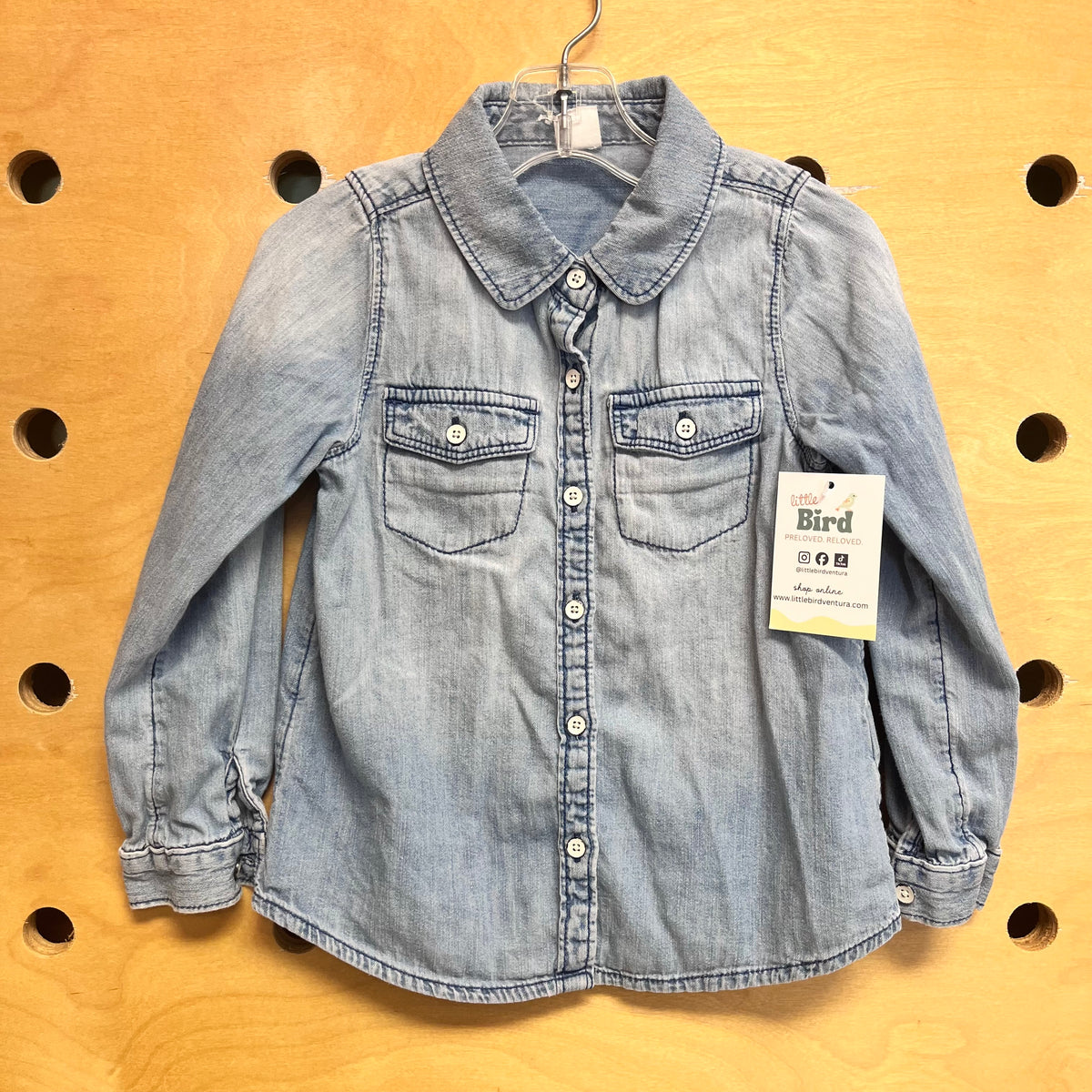 Blue Chambray Button Up Shirt