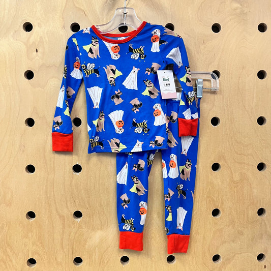 Blue Dog Halloween Pajamas
