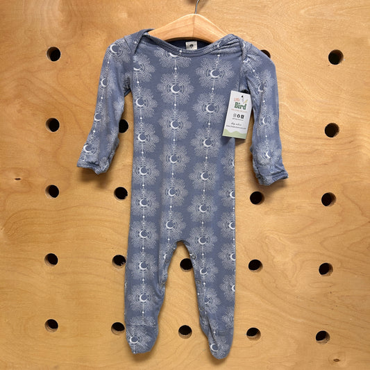 Blue Bamboo Moons Footies