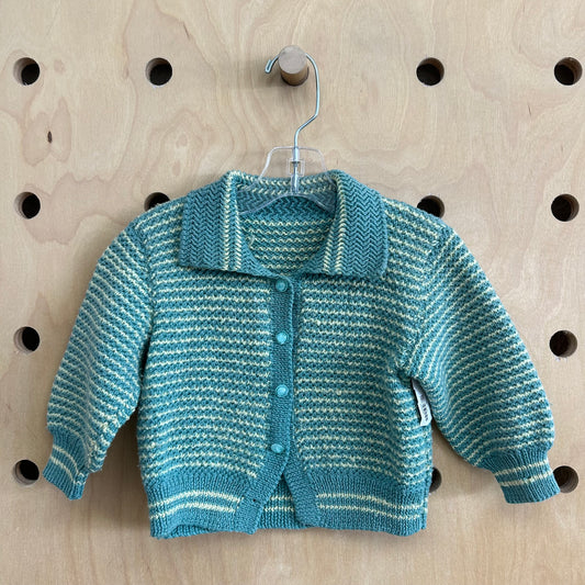 Blue Knit Cardigan