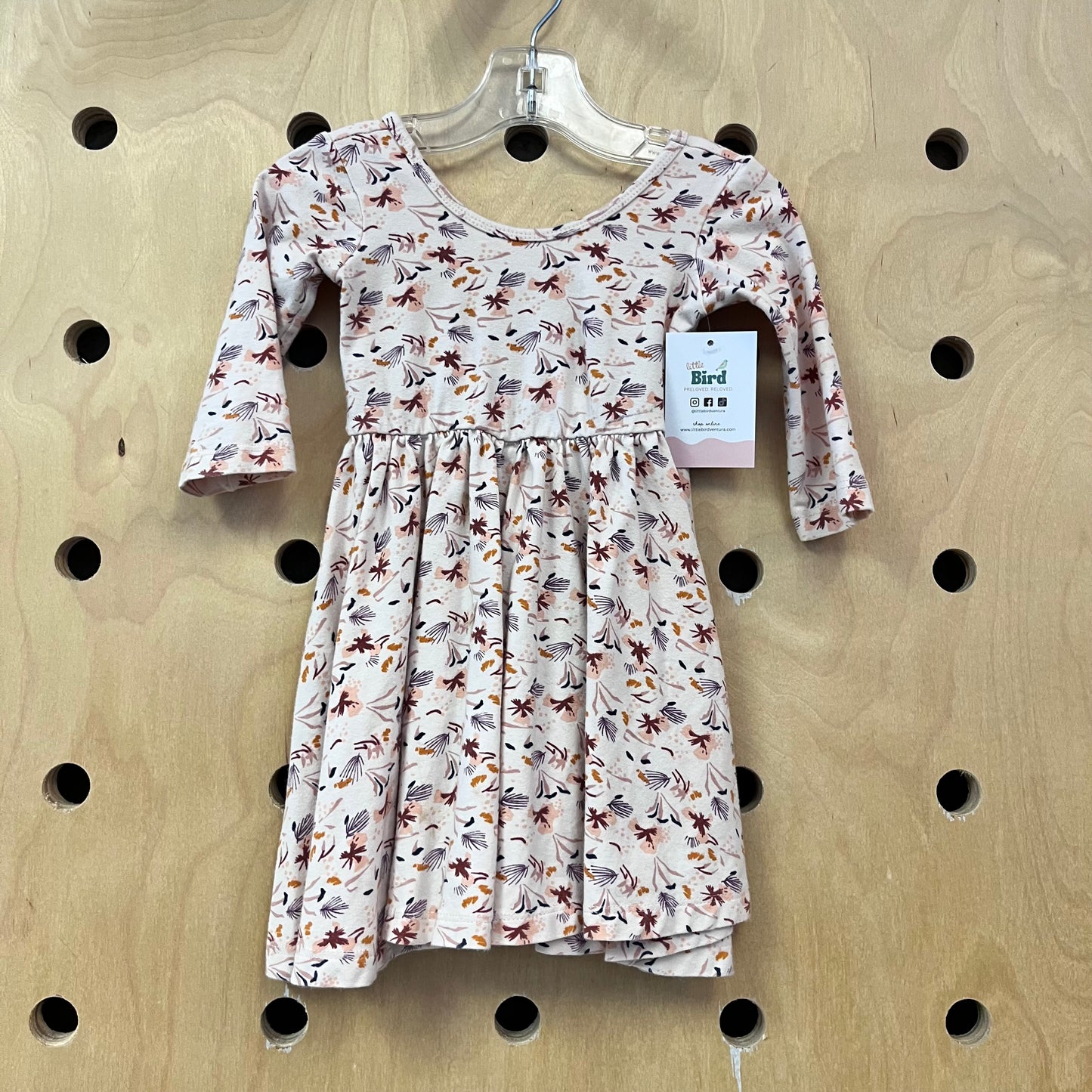 Pink Floral Twirl Dress