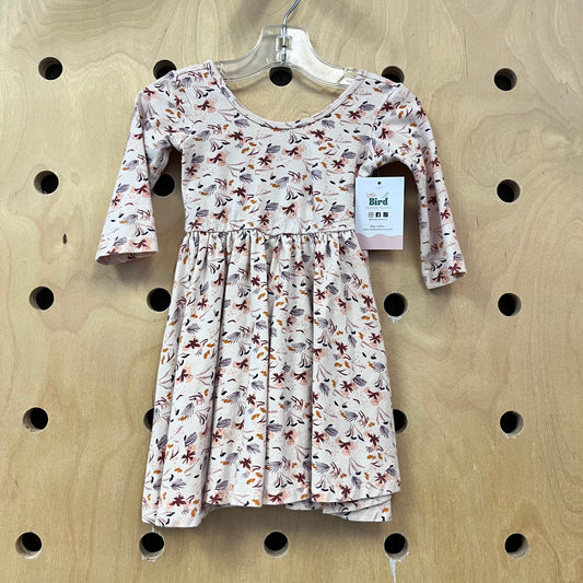 Pink Floral Twirl Dress