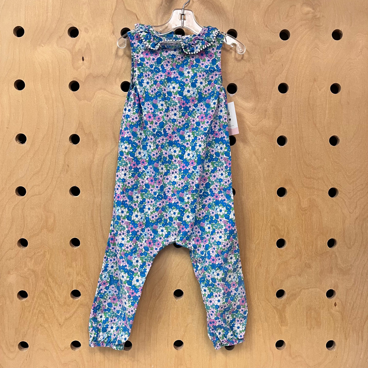 Blue Floral Romper
