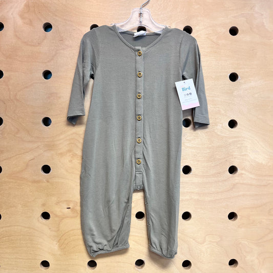 Green Modal Button Romper