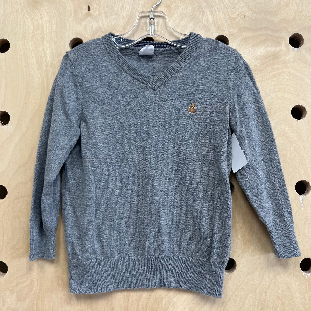 Grey V-Neck Sweater