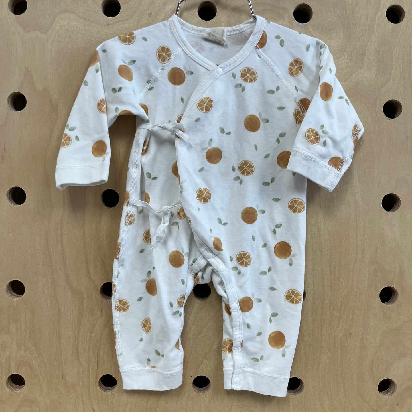 Orange Slice Wrap Romper