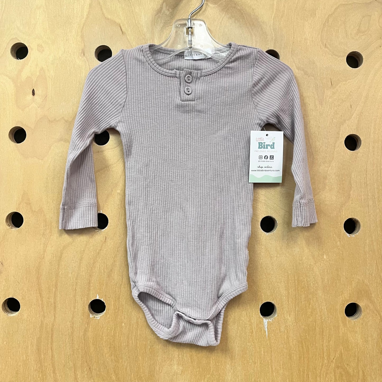 Lavender Ribbed Bodysuit