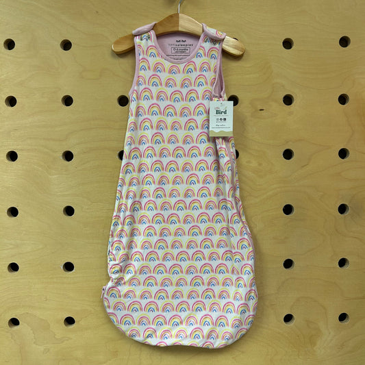 Pink Bamboo Rainbows Wearable Blanket
