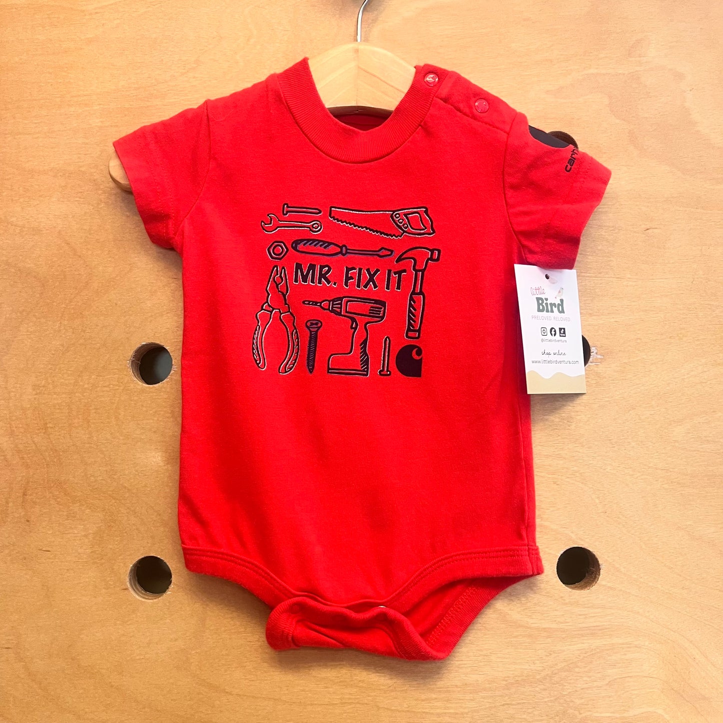 Red 'Mr.Fix It' Tools Bodysuit