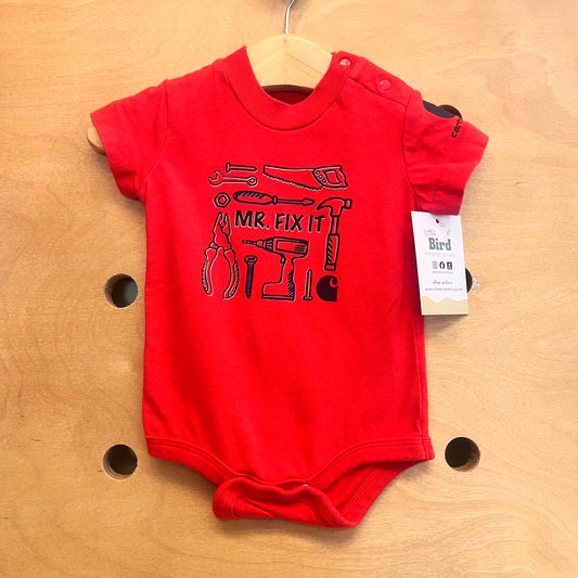 Red 'Mr.Fix It' Tools Bodysuit