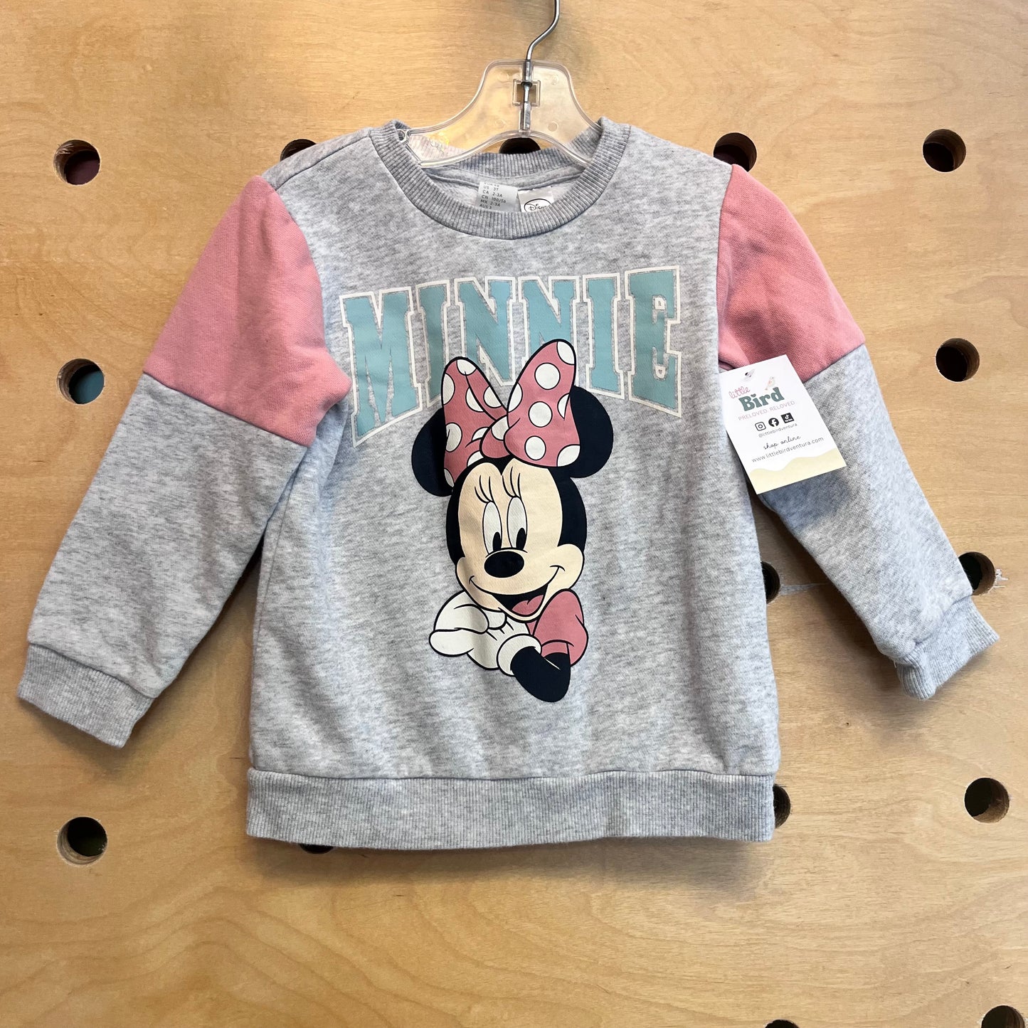 Grey/Pink 'Minnie' Pullover