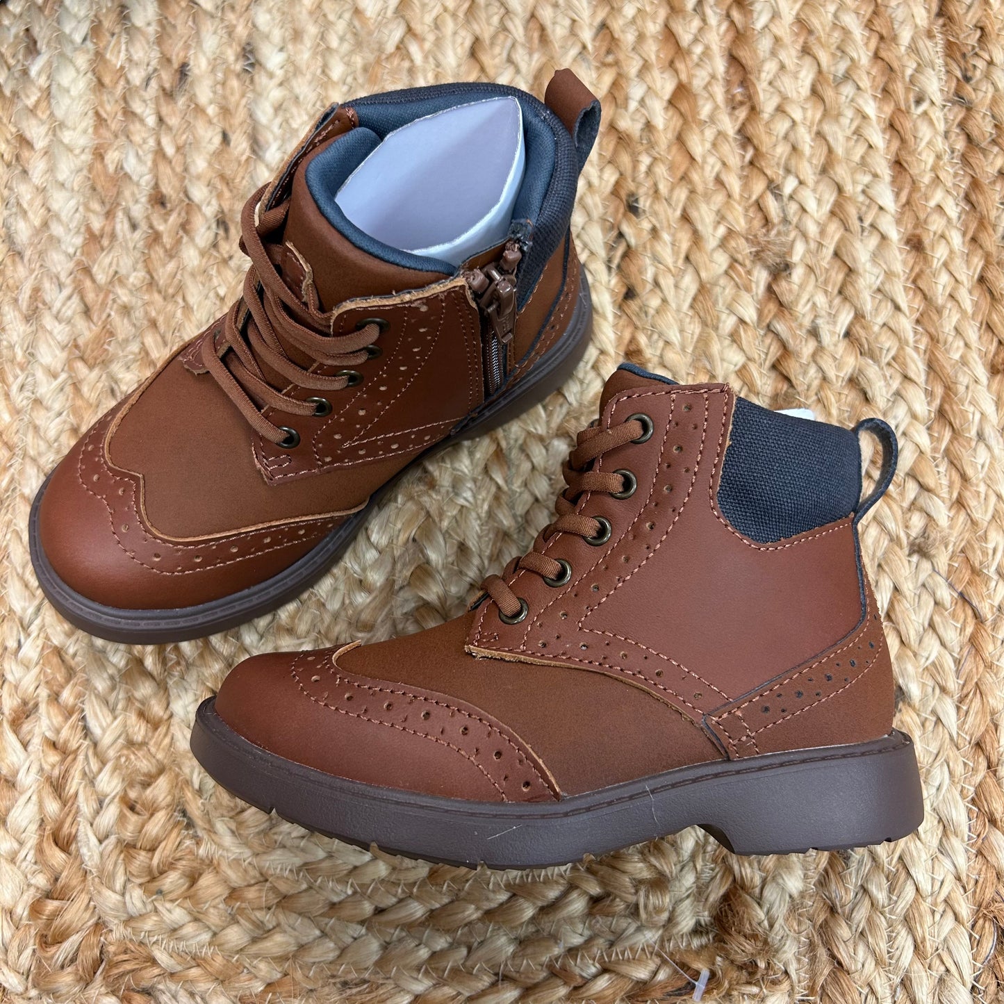 Brown Zip-Up Boots NEW!
