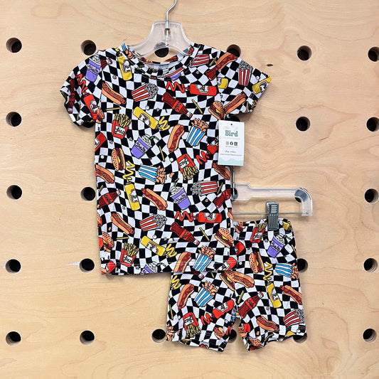 Checker/Foods Bamboo Pajamas